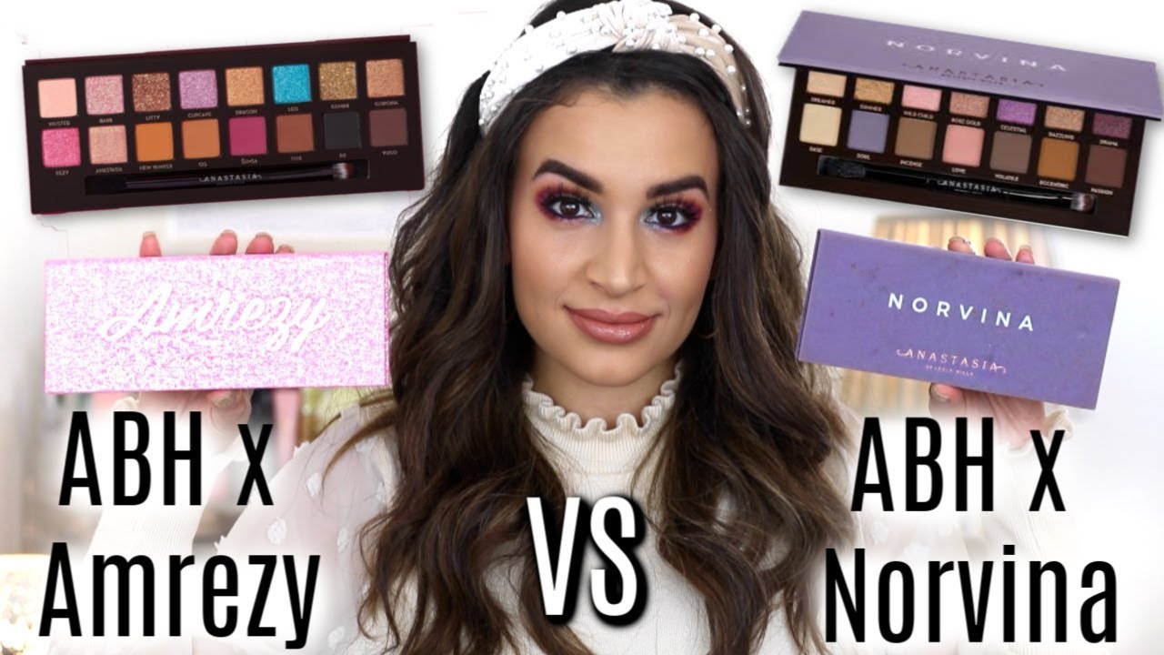 Anastasia Beverly Hills Amrezy Palette VS Norvina Palette