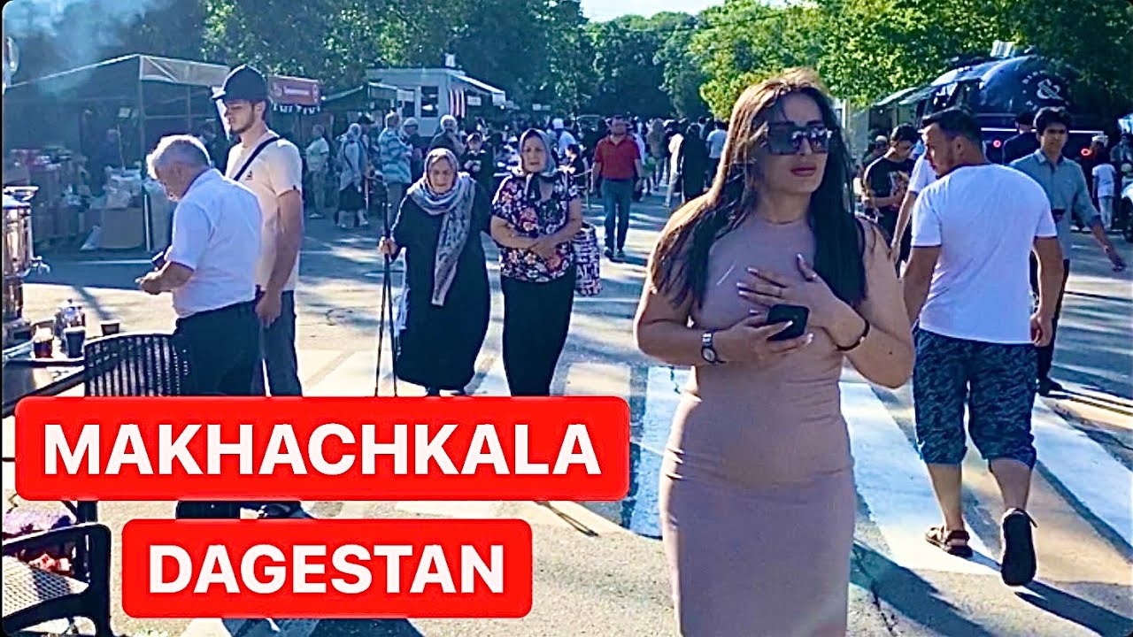 Makhachkala Dagestan | Walk around the Rodopsky Boulevard