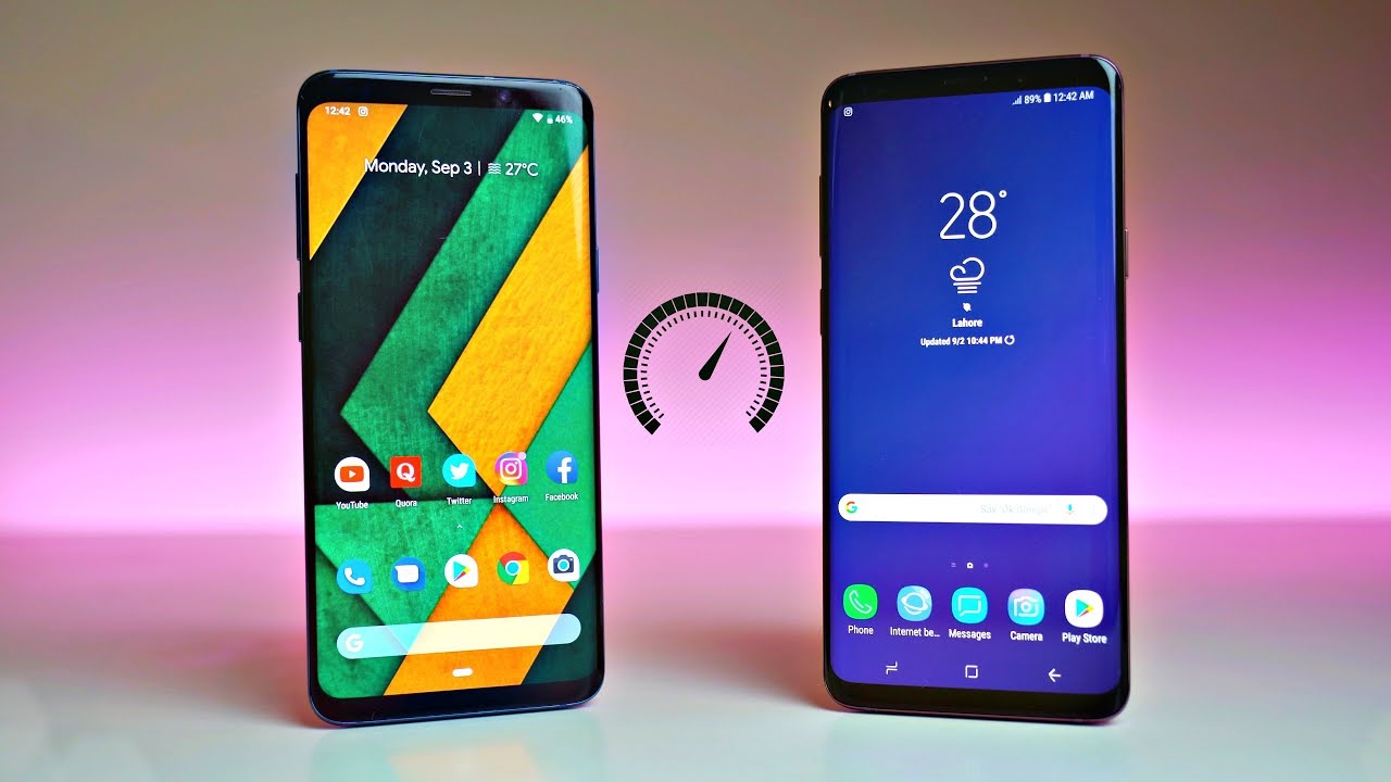 Samsung Galaxy S9 Plus: Android 9.0 Pie (GSI) против Android 8.1 Oreo (Experience 9.5 UI) &mdash; Тест ...