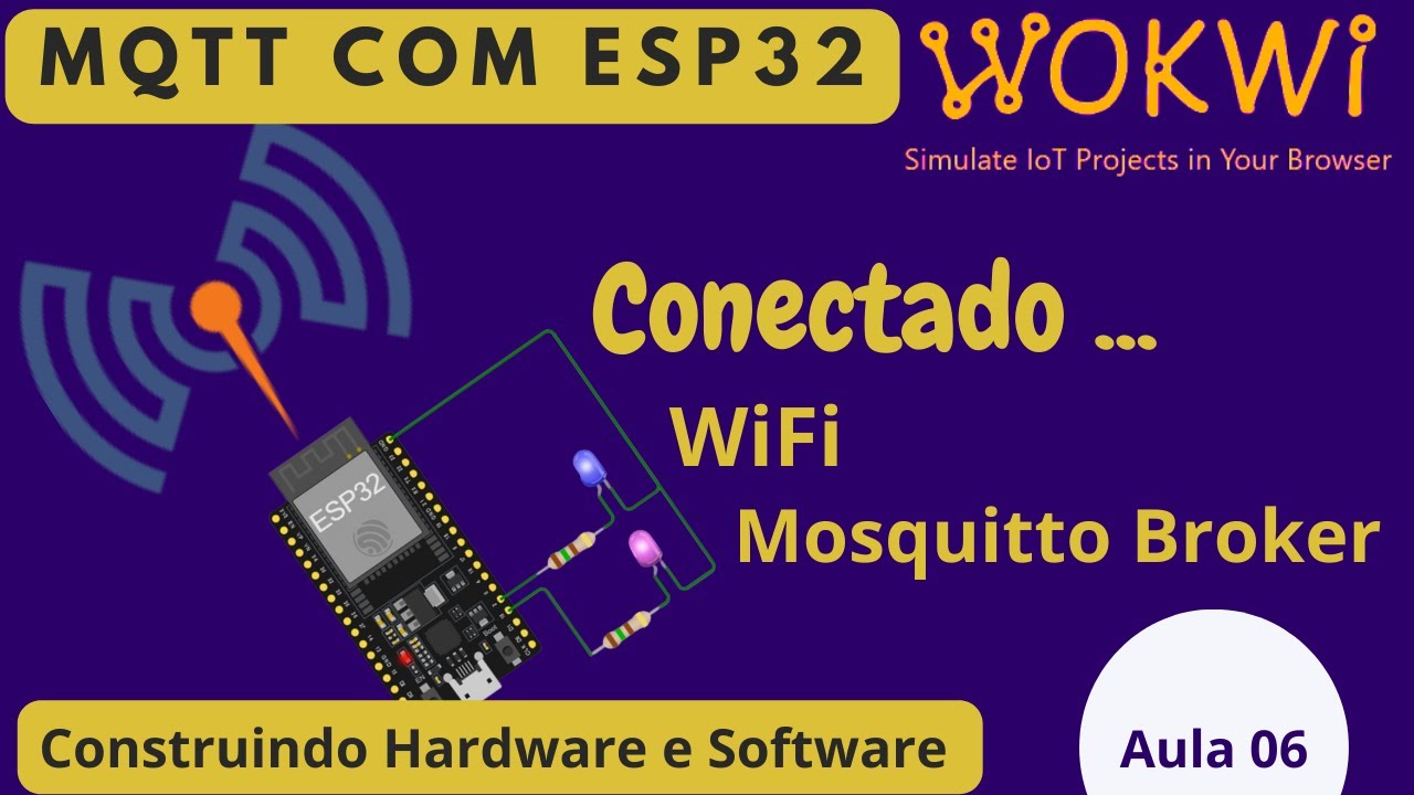Conecte o ESP32 ao WiFi e ao Mosquitto Broker (MQTT) usando WOKWI - Tutorial Completo.