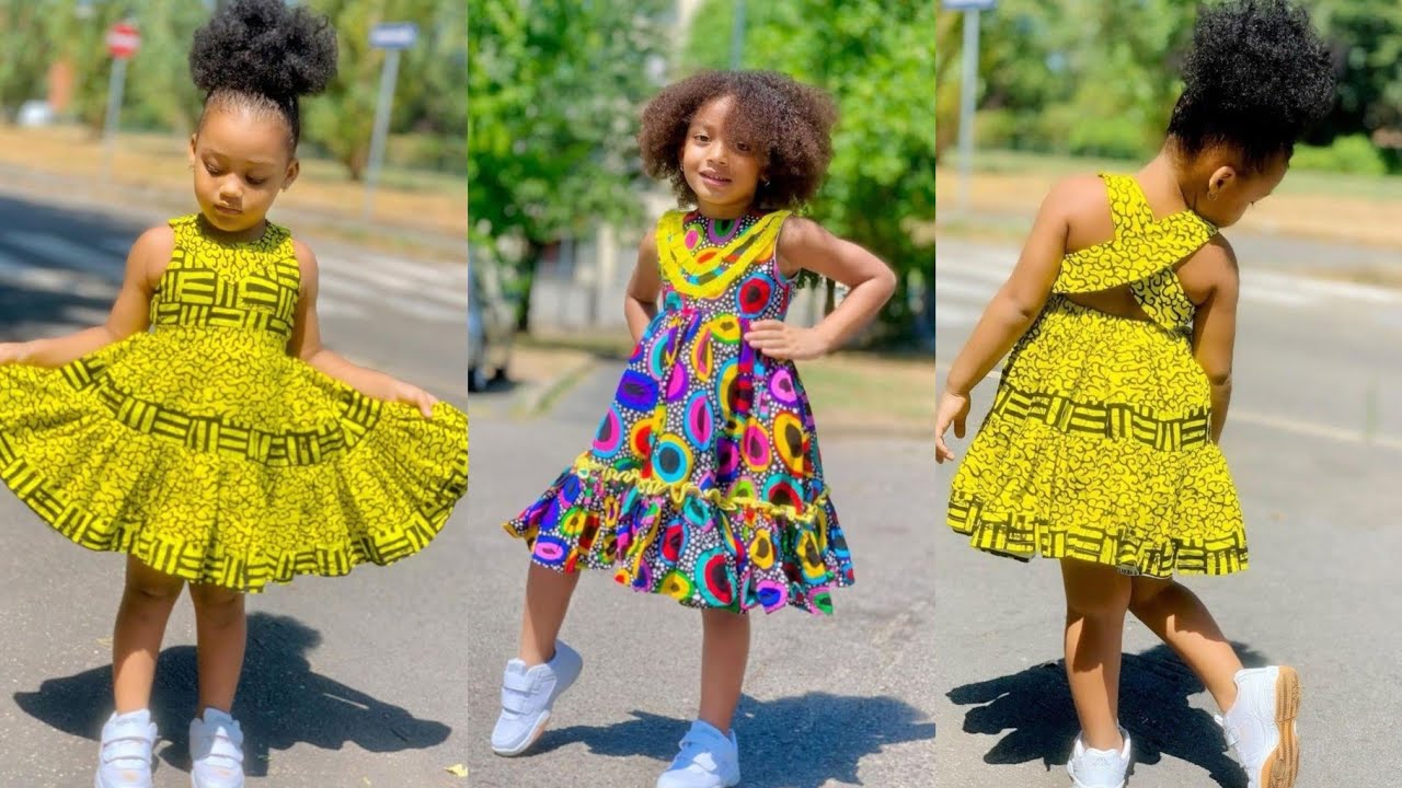 MODÈLE POUR LES FILLETTES EN PAGNE (2022 ) ANKARA STYLES FOR KIDS / modern Ankara styles for kids