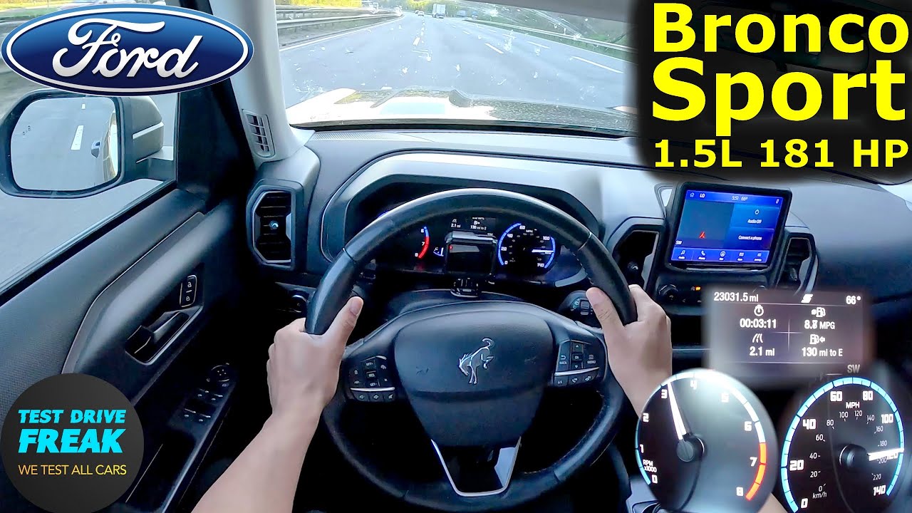 2022 Ford Bronco Sport 1.5 EcoBoost AWD 181 HP 🚀 Top Speed POV Drive | Autobahn Performance Test