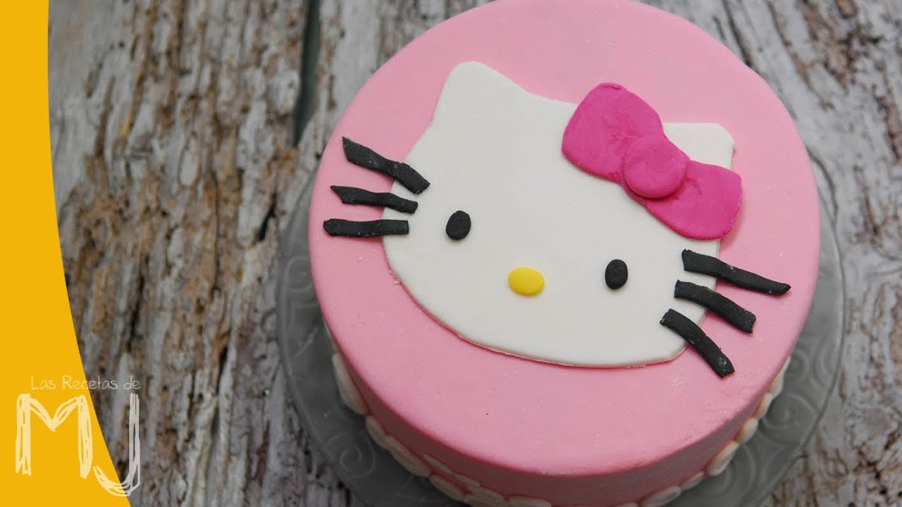 Tarta Hello Kitty: fondant para principiantes