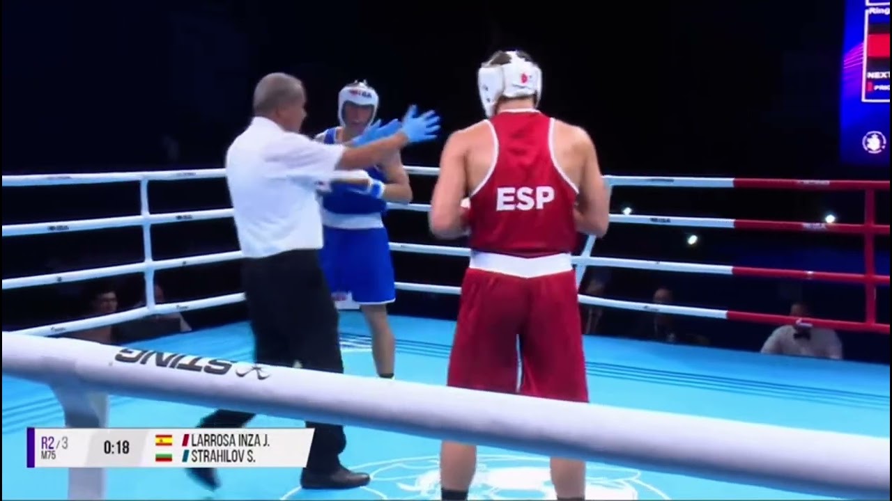 Masa Larrosa (Esp)🔴 Vs Strahilov Strahilov (Bul)🔵 Iba Youth World Championships🌎🏆