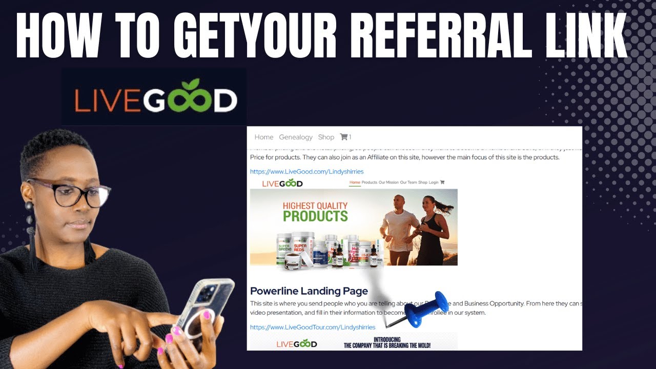 HOW TO GET YOUR REFERRAL LINK IN LIVE GOOD