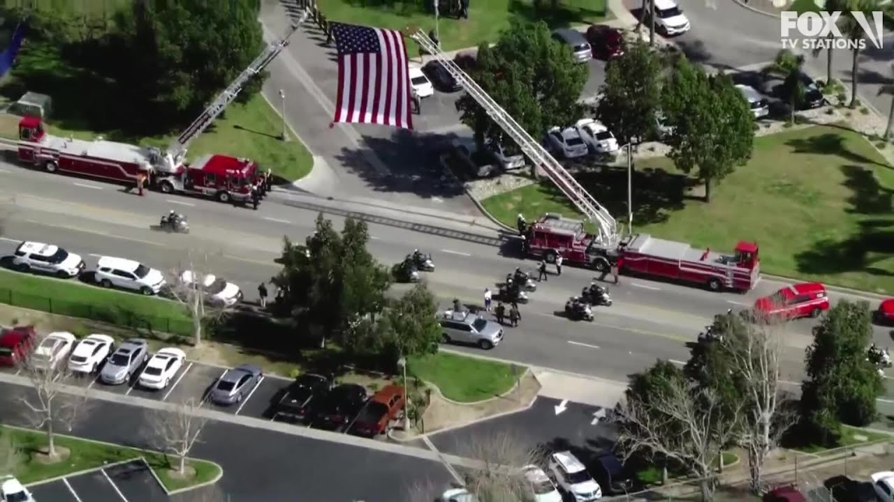 Procession held for fallen California deputy  | FOX 11 LA