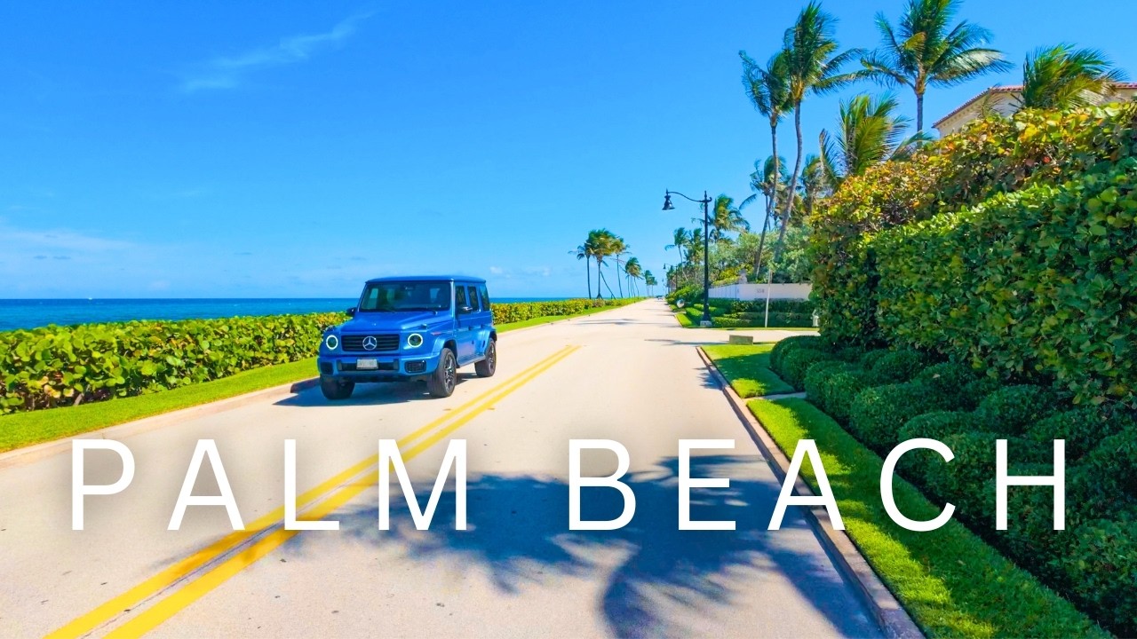 Driving Through Palm Beach, Florida 🇺🇸 | Luxury Mansions, Worth Avenue & Ocean Views (4K)