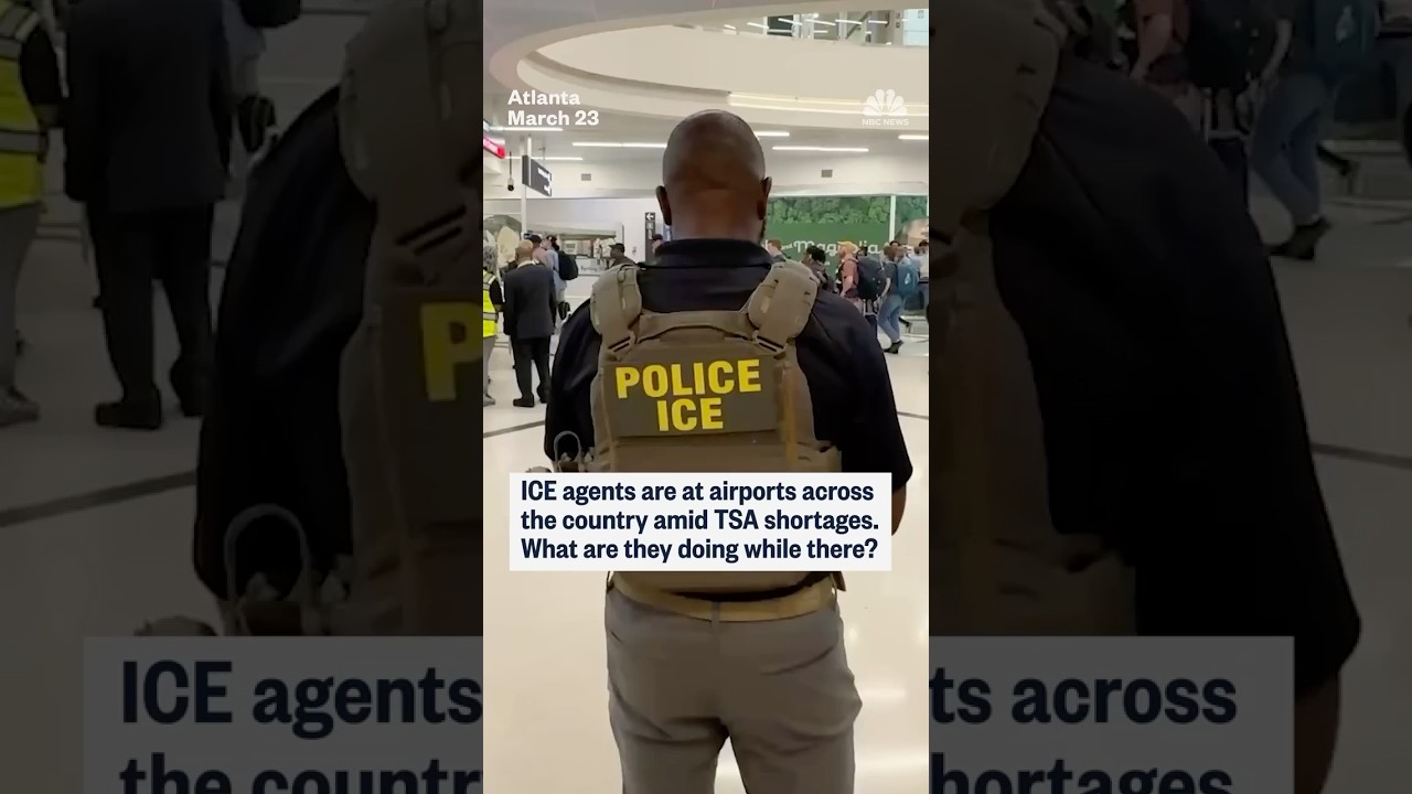 ICE agents are at airports across the country amid TSA shortages. What are they doing while there?