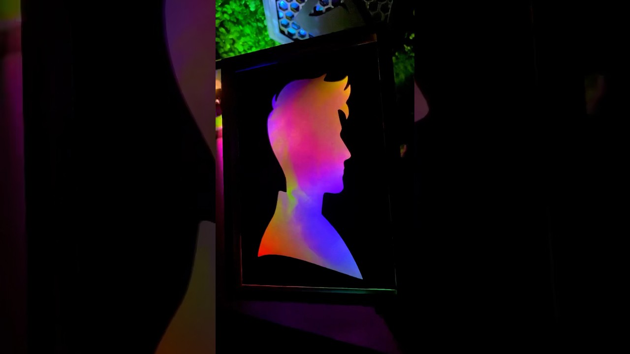 🔥 Silhouette luminose fai da te: non ci crederai! 🤯 #artigianato #fai da te #arte