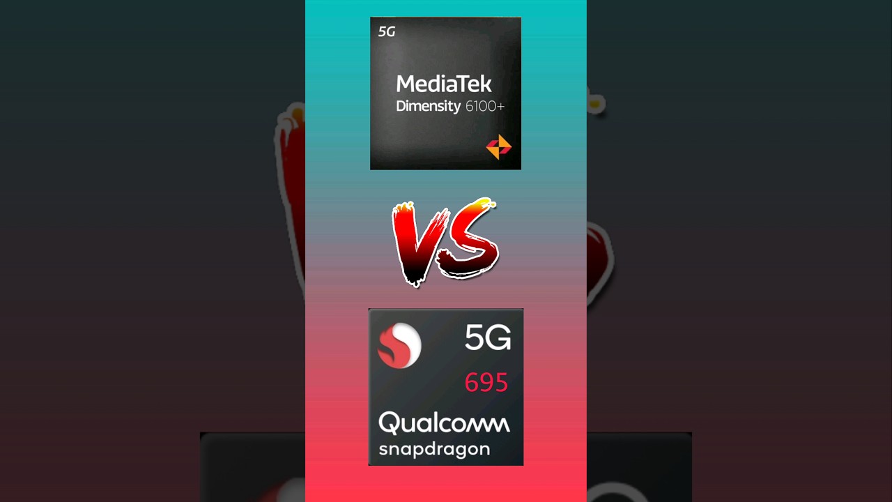Dimensity 6100+ vs Snapdragon 695 #gamingprocessor #techype