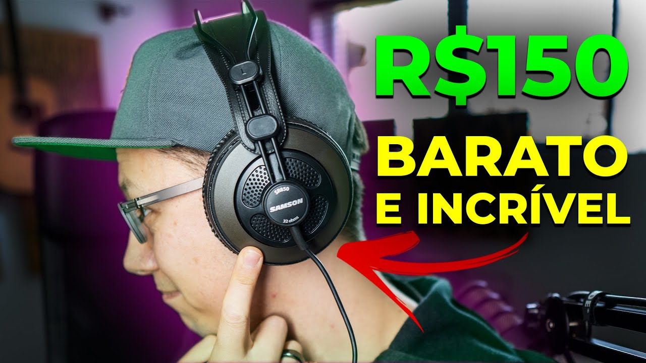 O Fone Barato de Referência que me SURPREENDEU! Samson SR850 Review