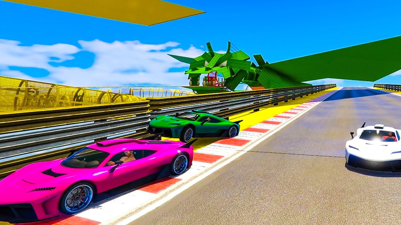 We Raced Through A Dragon - GTA V Online Funny Moments | JeromeACE