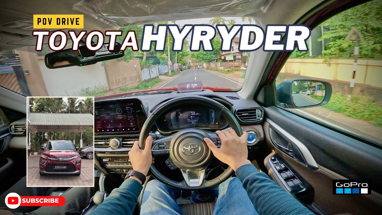 POV Drive | TOYOTA HYRYDER V-Hybrid 1.5L Petrol automatic | Narrow road drive | Kerala Road |Jonnxoo