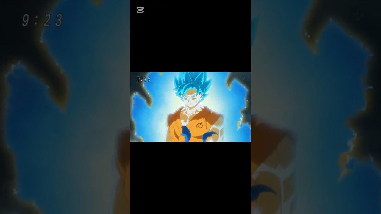 Goku transform in supet saiyan blue 