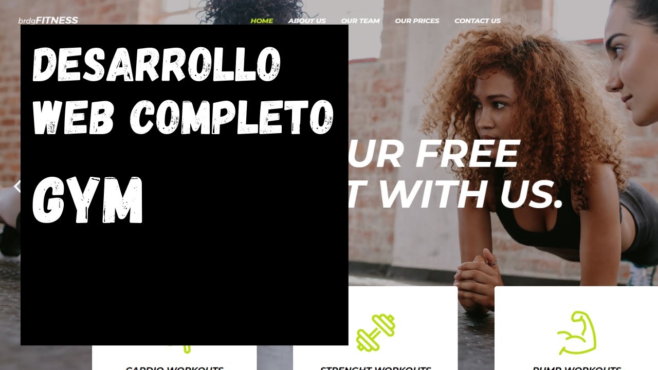 Desarrollo de Página Web completa para Gym