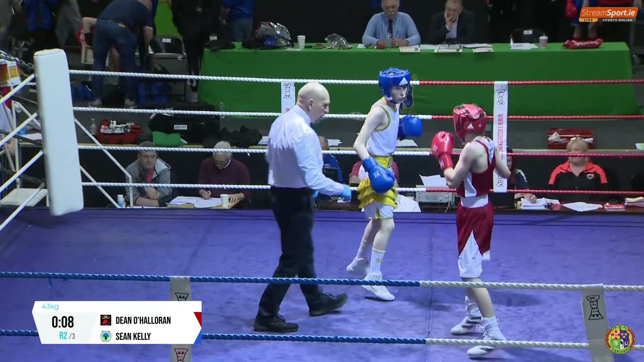 2024 National BG3 Championship: 43kg Dean O’Halloran (St Pappins) v Sean Kelly (Sacre Coeur)