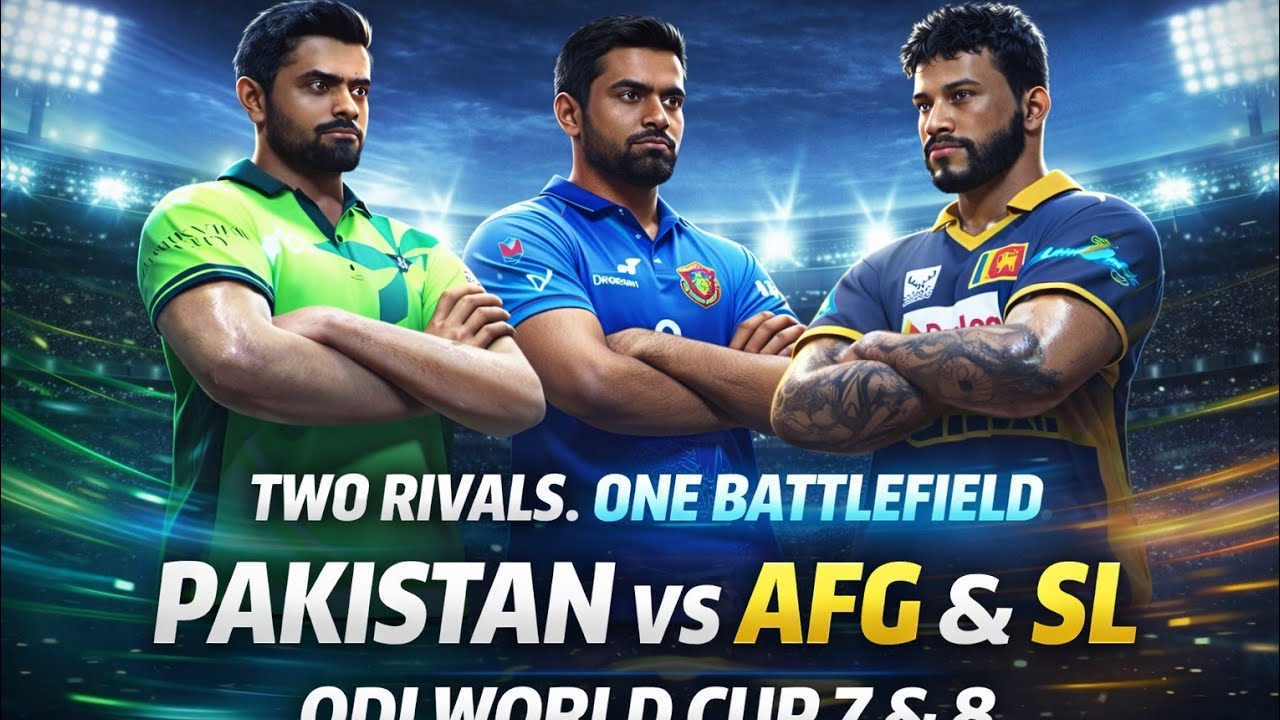 TWO RIVALS. ONE BATTLEFIELD 🔥 | PAKISTAN vs AFG & SL | ODI WORLD CUP 7 & 8