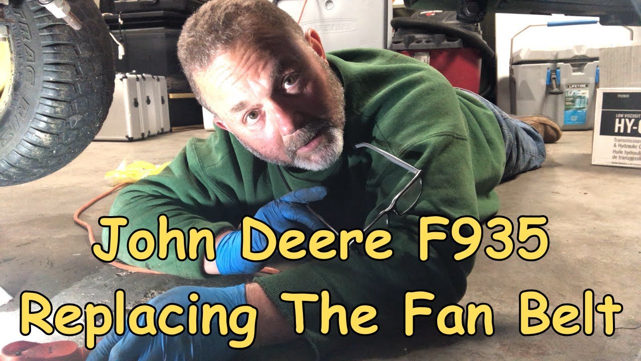 JOHN DEERE F935 REPLACING THE FAN BELT, DEALER SAID IT MIGHT COST $500 TO $1,000, DIY $312