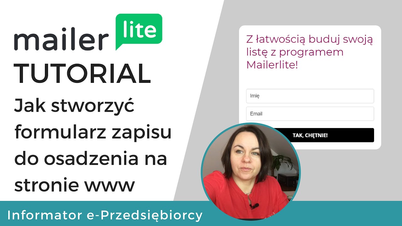 Jak zrobić formularz zapisu na stronę w Mailerlite