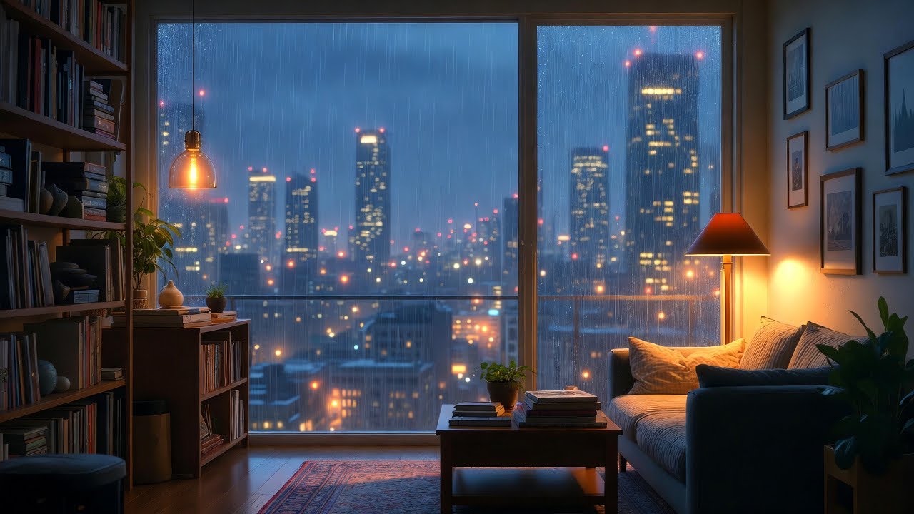 Rainy Piano — Calm Music with Soft Rain Sounds 🌧️🎹🎻 Sleep | Relax