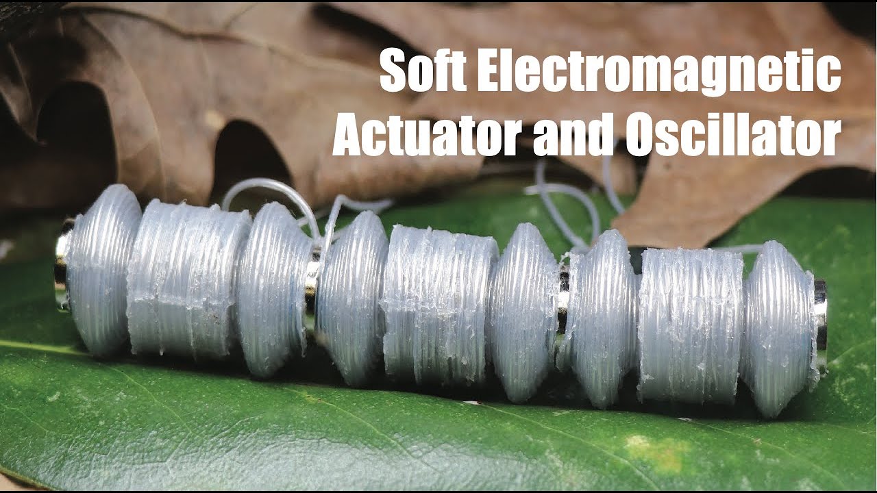 Soft Electromagnetic Actuator and Oscillator