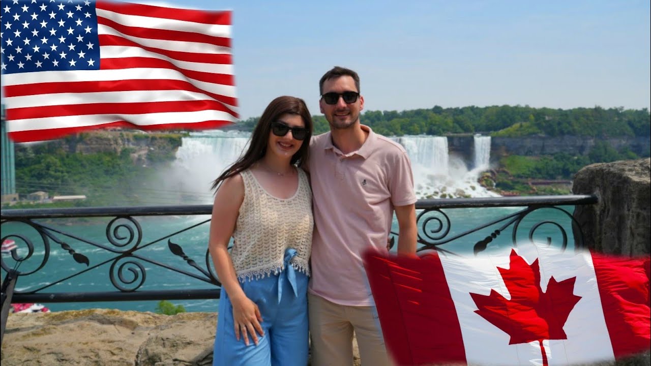 Διασχίζουμε τα ΣΥΝΟΡΑ 🇺🇲 👉🇨🇦 με τα ΠΟΔΙΑ | USA | Canada | #usa #canada #rainbowbridge 