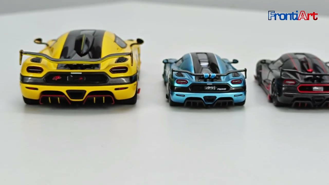 Frontiart has released new Koenigsegg models: a 1:43 resin model and 1:64 metal diecast models.