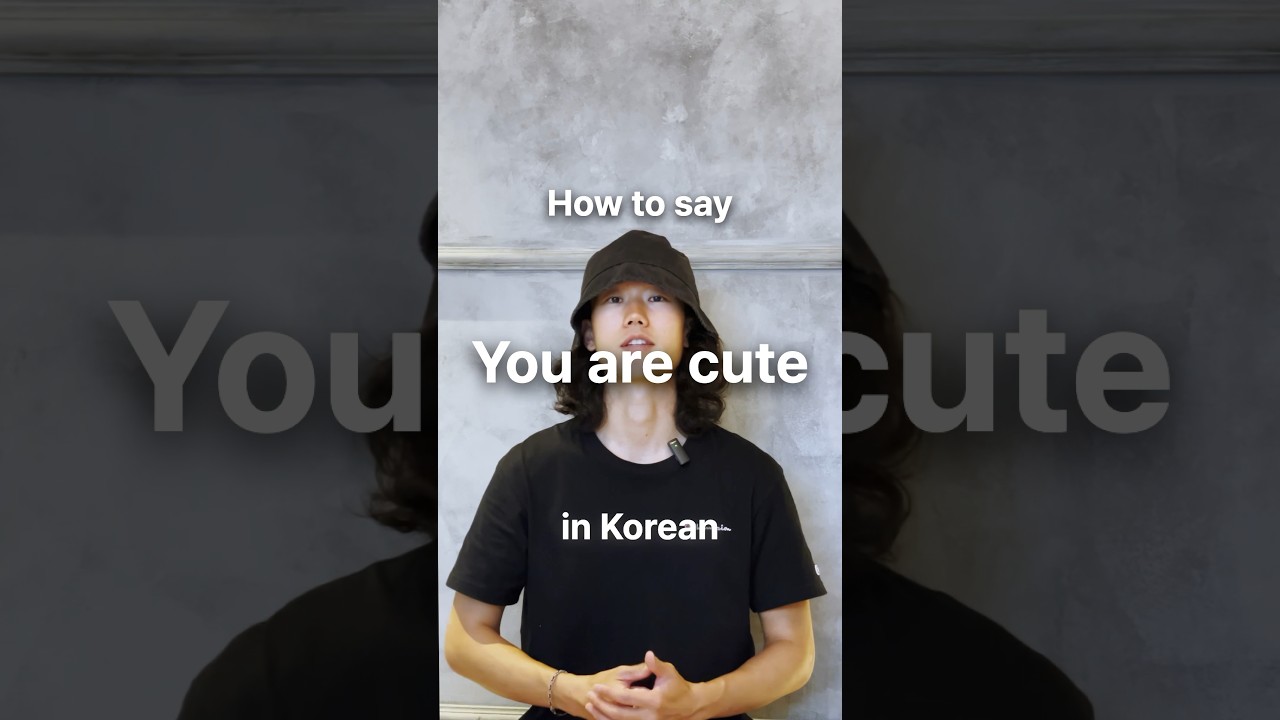 How to say &ldquo;You are cute.&rdquo; in Korean. #koreanlanguage #koreanpronunciation #koreanclass #korean