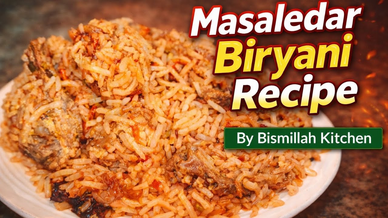 Masale wali biryani masaledar biryani recipe by Bismillah Kishan