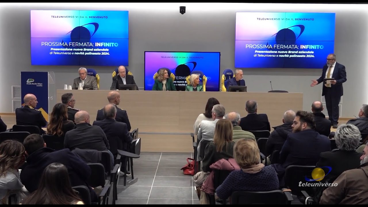 FROSINONE: Presentazione nuovo logo Teleuniverso del 27-11-2023