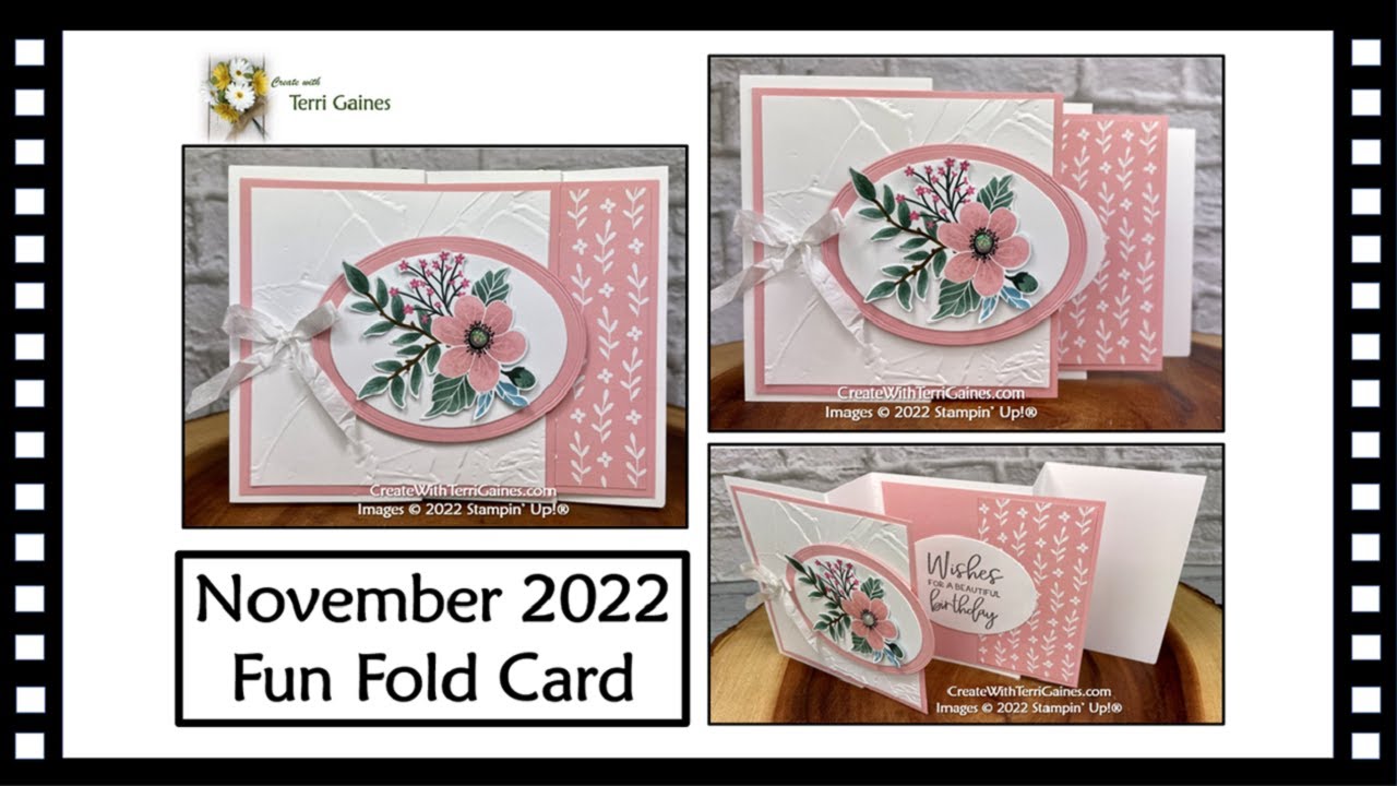 November 2022 Create with Terri Fun Fold Project - Accordion Fun Fold Tutorial