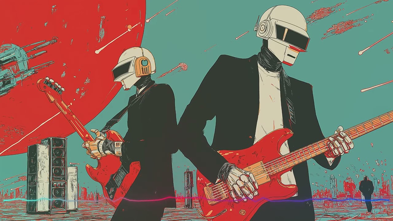 Daft Punk Red Sky Broadcast🪩🤖 | Chill Disco, Synthwave, Chillwave, Electronic Funk, Playlist