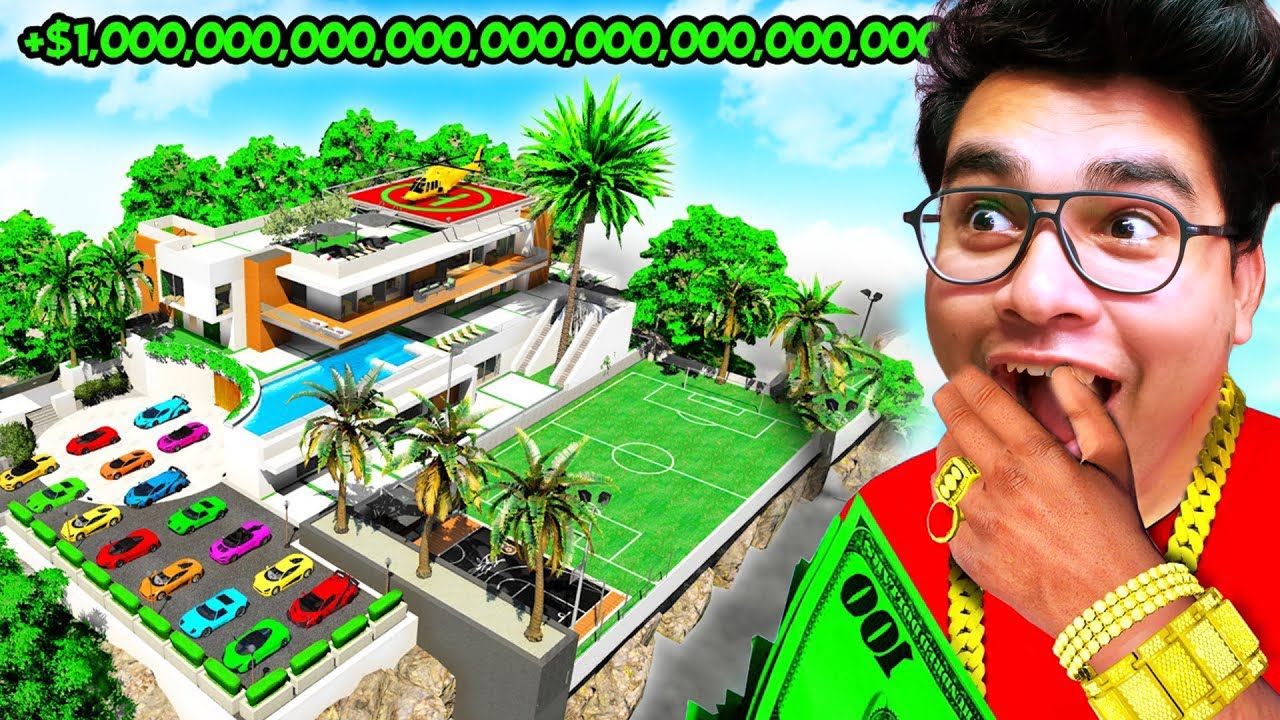 GTA V : Franklin Upgrading NEW QUADRILLIONAIRE SECRET HOUSE || Professor Of Pc Gaming