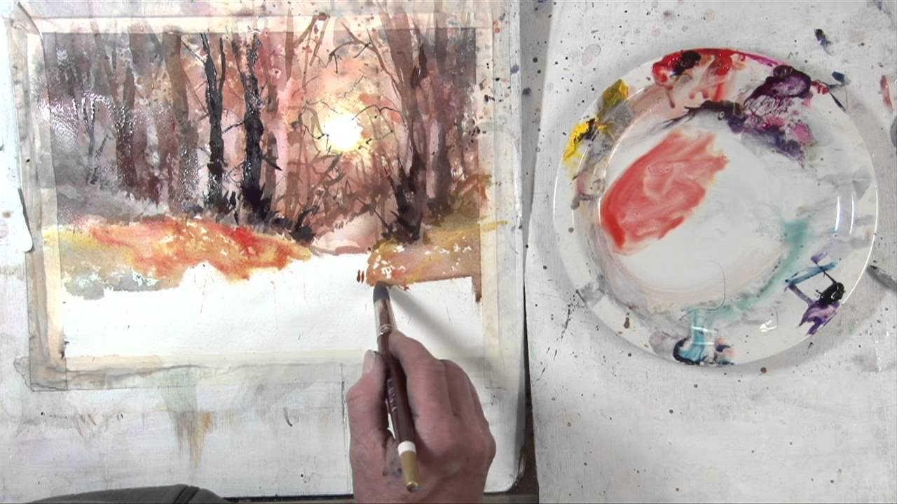 Experimental Landscape In Watercolour Pt 2