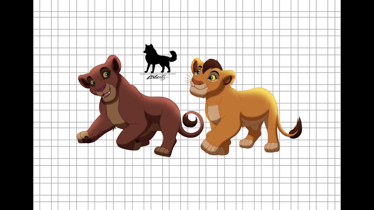 Procreate Lion King Fanart Speedpaint: Kovu & Kiara’s Cubs(Request)