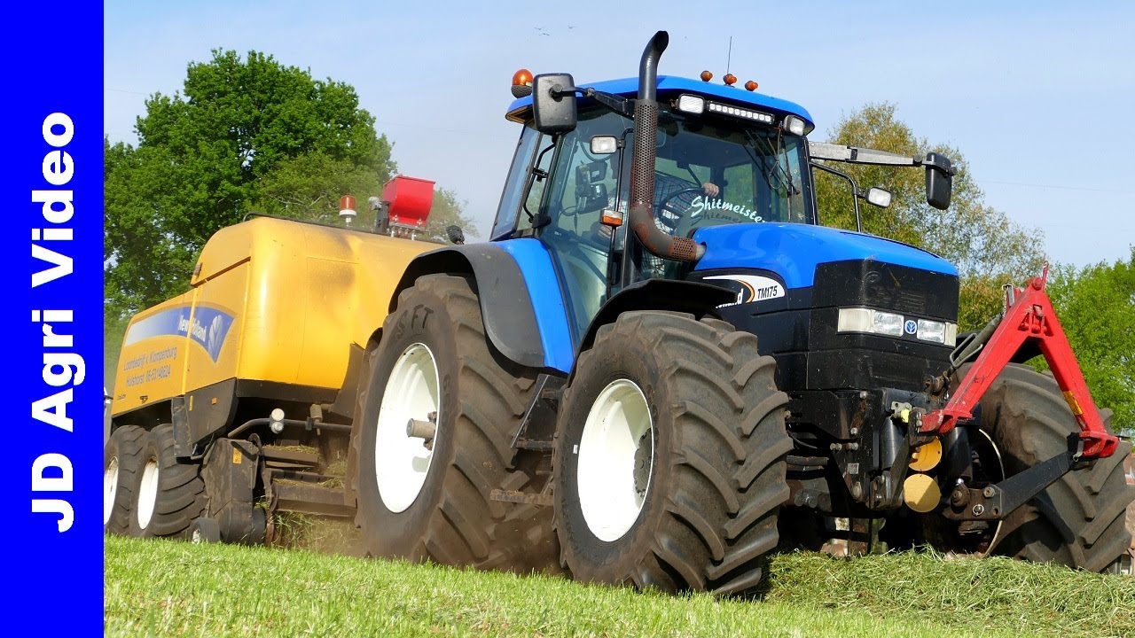 Balen persen + laden | New Holland TM175 - T6.155 - T6010 | Pressing bales | van klompenburg | 2020