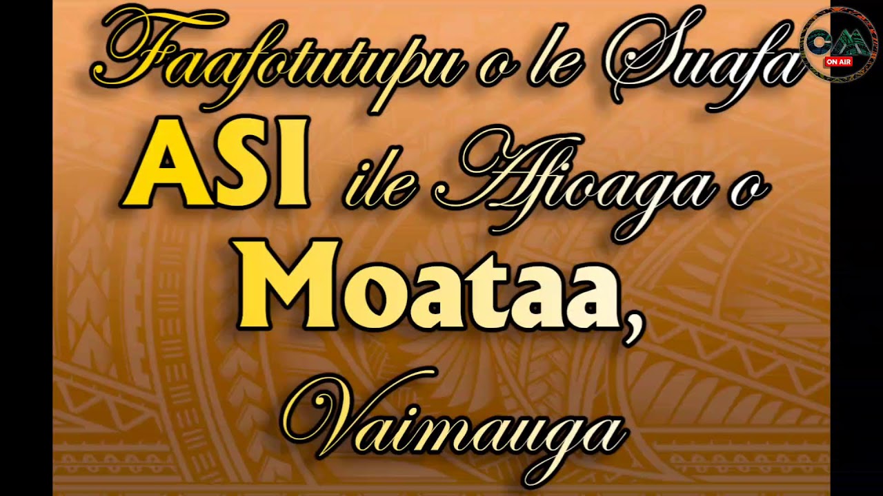 Faafotutupu ole Suafa Asi i Moataa