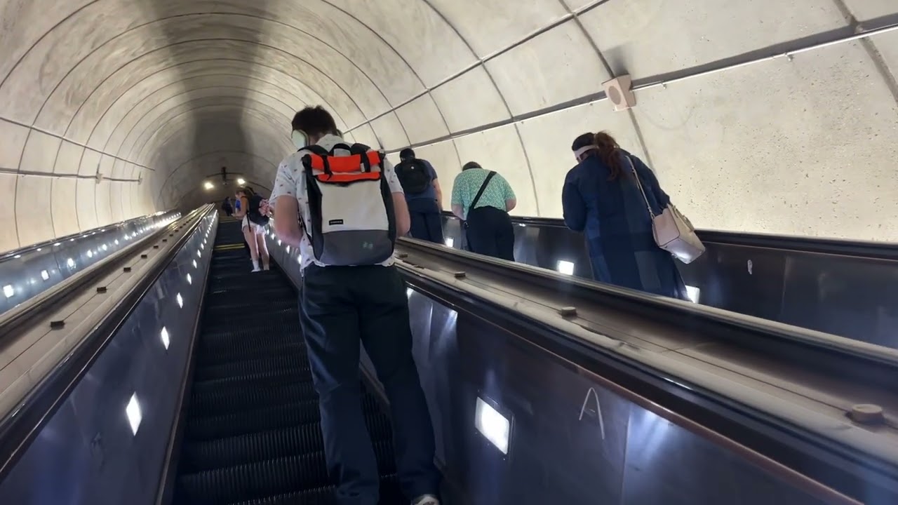 Escalator at the Wheaton Metro Station Wheaton,MD