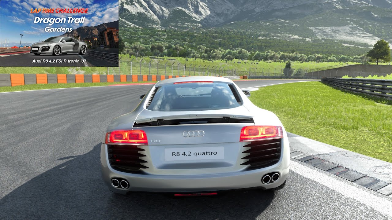 Gran Turismo 7 | Lap Time Challenge | Dragon Trail - Gardens | Audi R8 4.2
