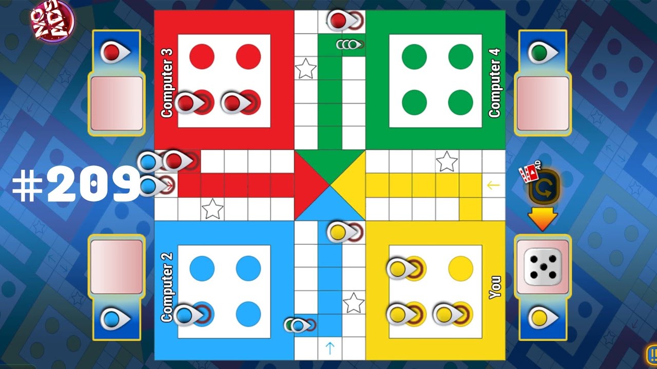 Ludo King Original Match | Android Offline Play #209 #GamingLegends #DiceChallenge #SkillMoves