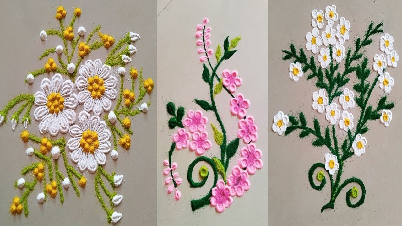 Nature's Canvas: Floral Rangoli Designs for Inspiration