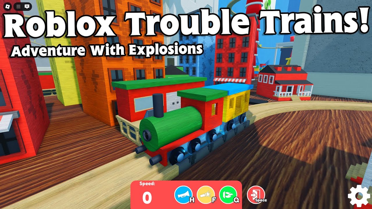 Roblox: Приключения поездов Trouble Trains! Деревянные железные дороги