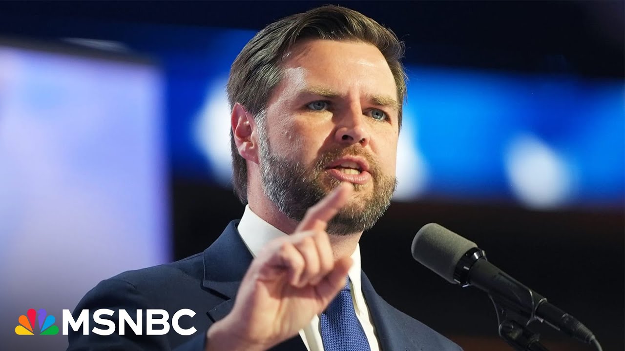 'Not a JD Vance speech': MSNBC panel reacts to Vance's low energy acceptance speech at the RNC