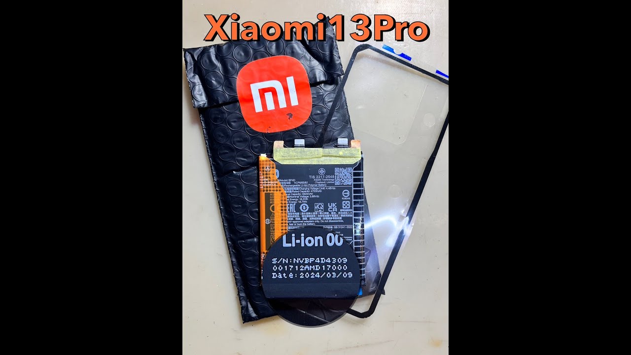小米13pro拆解 更換電池 100%全新原廠電池 完整背膠一併替換 Xiaomi 13PRO teardown 小米13proバッテリー交換「振江手機現場維修」全新原廠電池才可改善耗電
