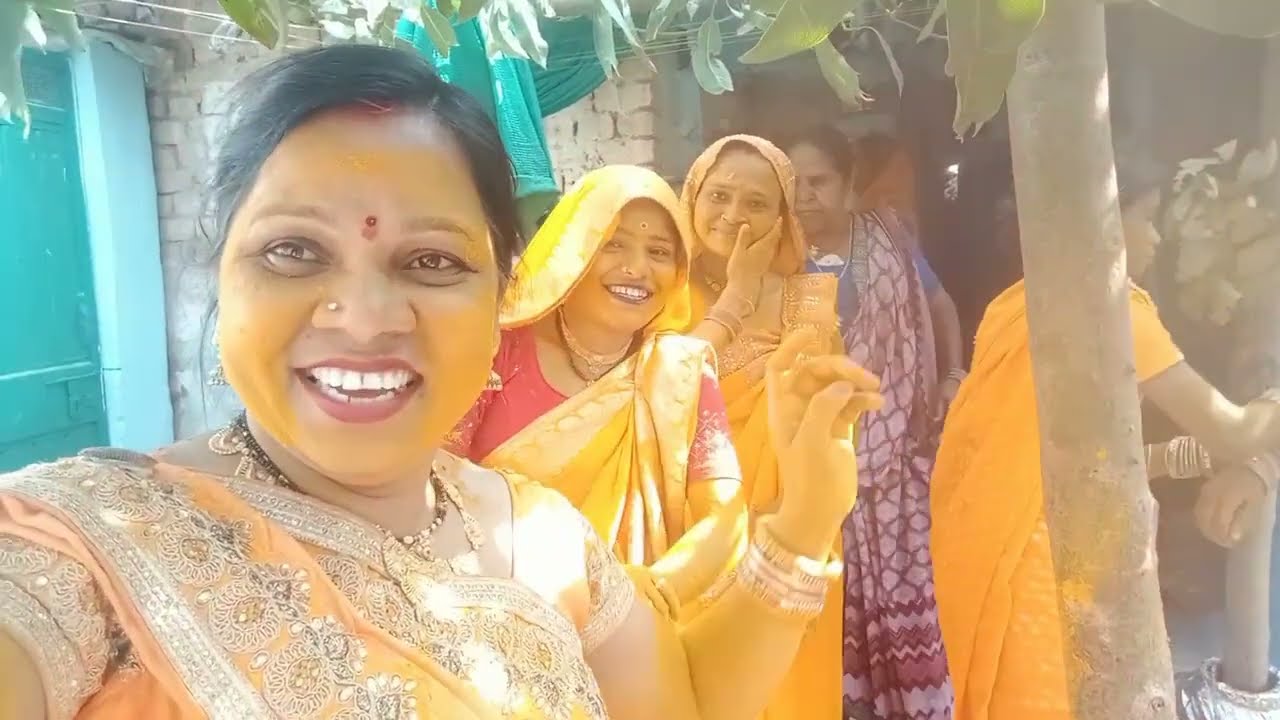 सादी की हाल्दी चीकट।Sadi mein haldi भाभी के साथ।