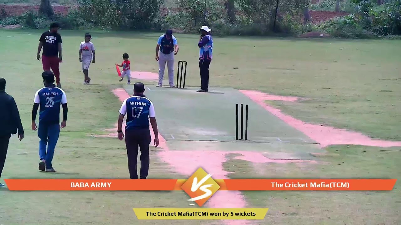 BABA ARMY vs The Cricket Mafia(TCM) Live Cricket Match | 02-Nov-25 07:41 AM 30 Live - CCG PRESENTS