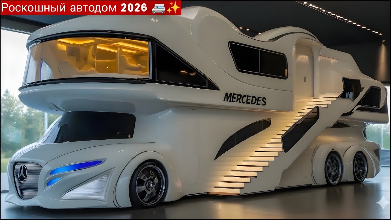 2026 Mercedes-Benz Luxury RV &mdash; Роскошный дом на колёсах будущего! 🏆✨