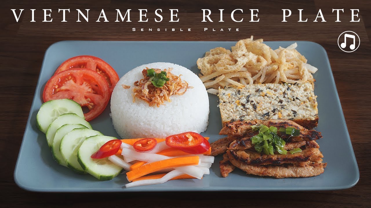 [w/ music] Vietnamese Vegan Broken Rice Plate | Sensible Plate