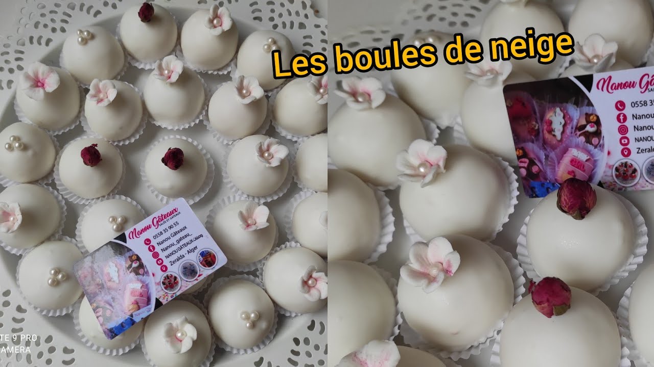مخبز بجوز الهند 🥥 Les boules de neigeوصفة من الزمن الجميل❤️