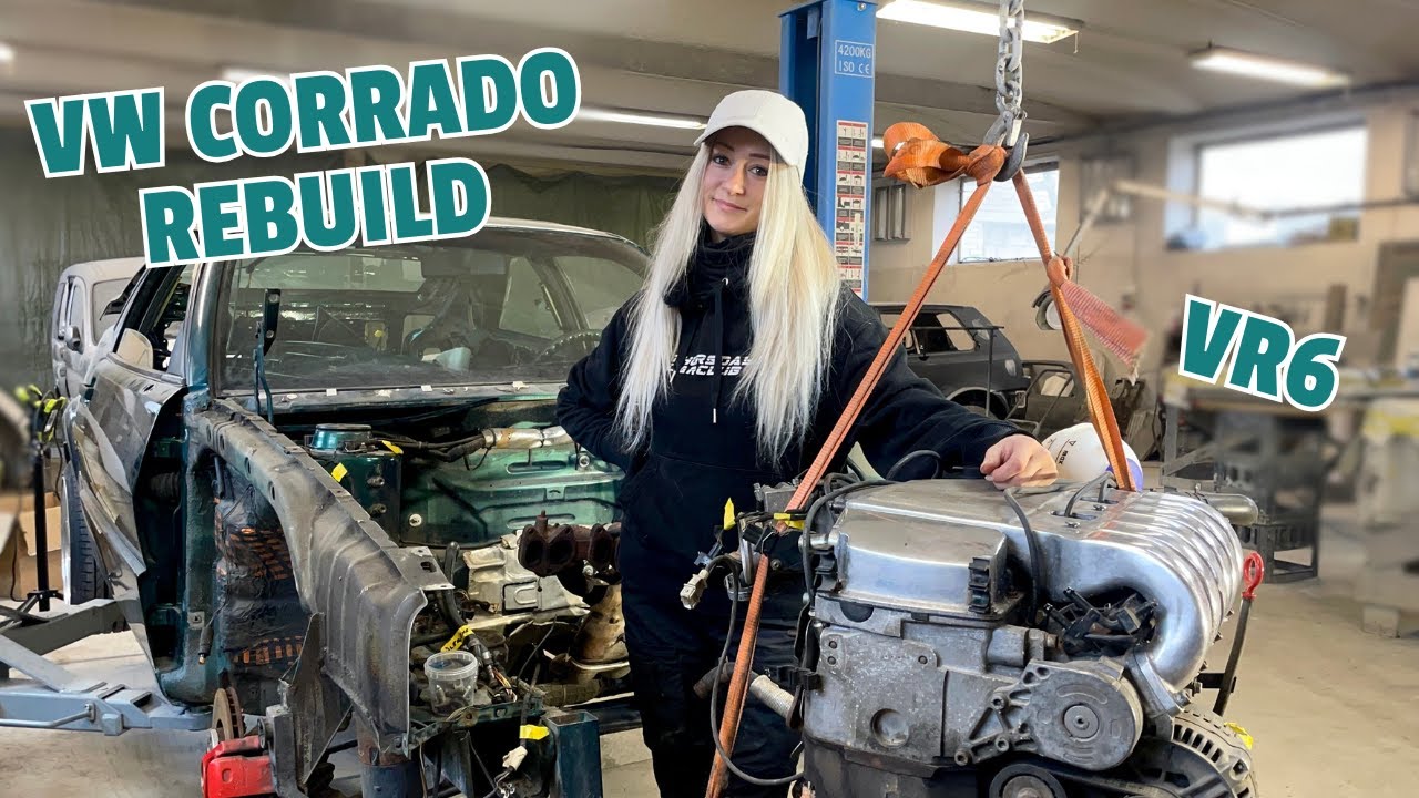 MY VW CORRADO VR6 ENGINE COMES OUT! Nearly Messed Up the Cylinder Head